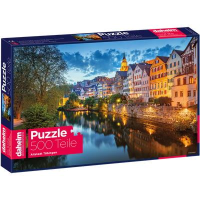 Set: Buch »So bleibt Ihr Gedächtnis in Schwung« + Puzzle »Tübinger Altstadt am Neckar«
