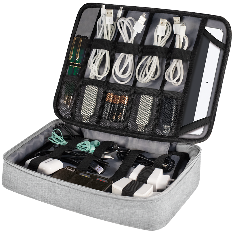 Kabel- und Zubehör-Organizertasche