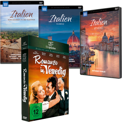 Italien-Liebhaber-Set mit Spielfilm »Romanze in Venedig«
