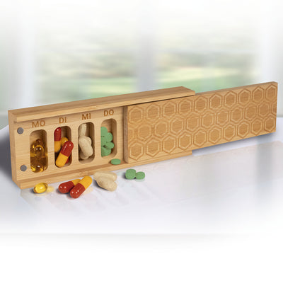 Tablettenbox aus Bambus