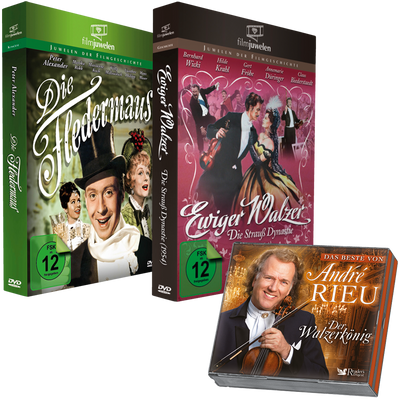 Johann Strauss - Edition  (Das Beste von André Rieu - Der Walzerkönig, Ewiger Walzer, Die Fledermaus)