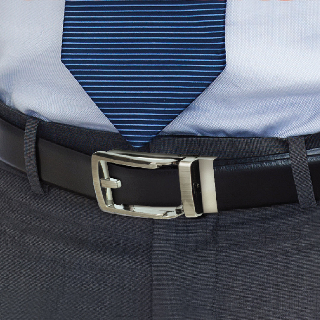 Ledergürtel in Schwarz