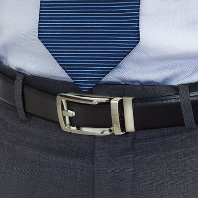 Ledergürtel in Schwarz