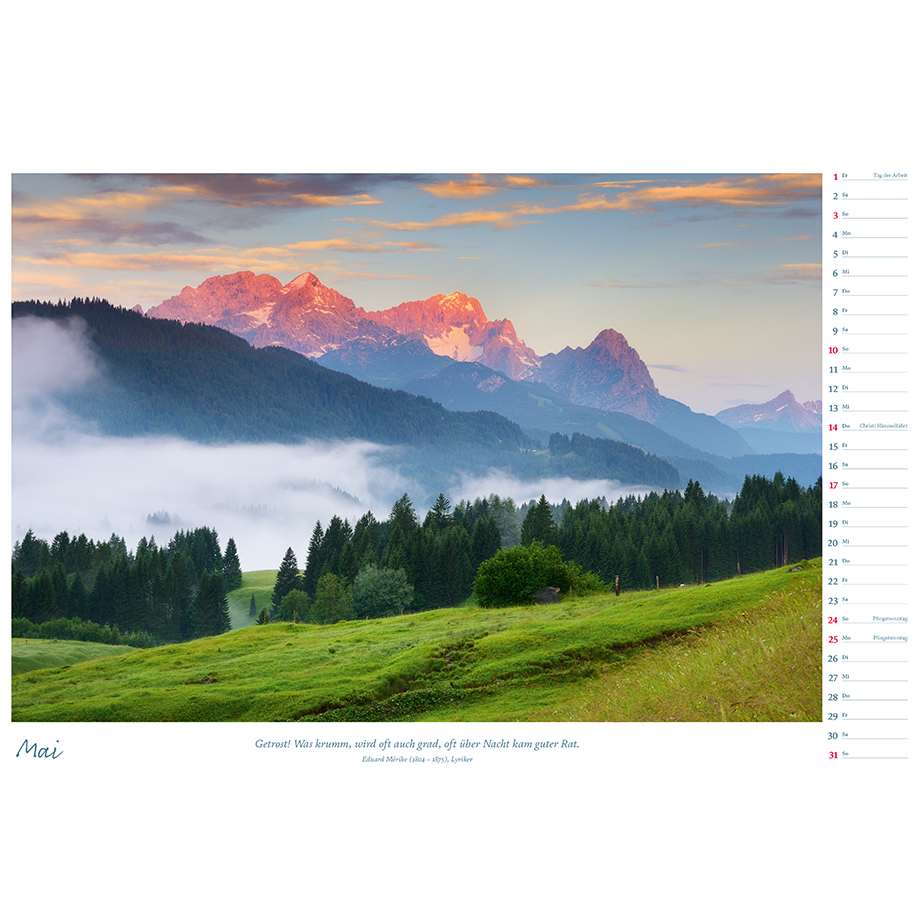 »daheim«-Wandkalender 2026 - Bildschönes Deutschland