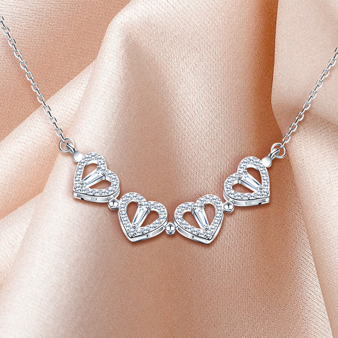 Kleeblatt-Halskette 2-in-1