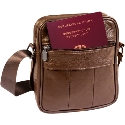 Herren Lederumhängetasche (braun)