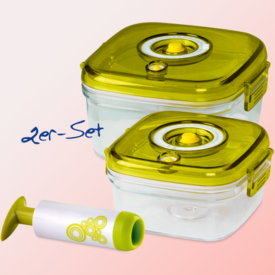 Vakuum-Lebensmittelbehälter (2er-Set)