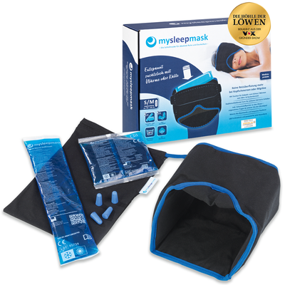 Schlafmaske mit Ohrstöpsel und Geldpads