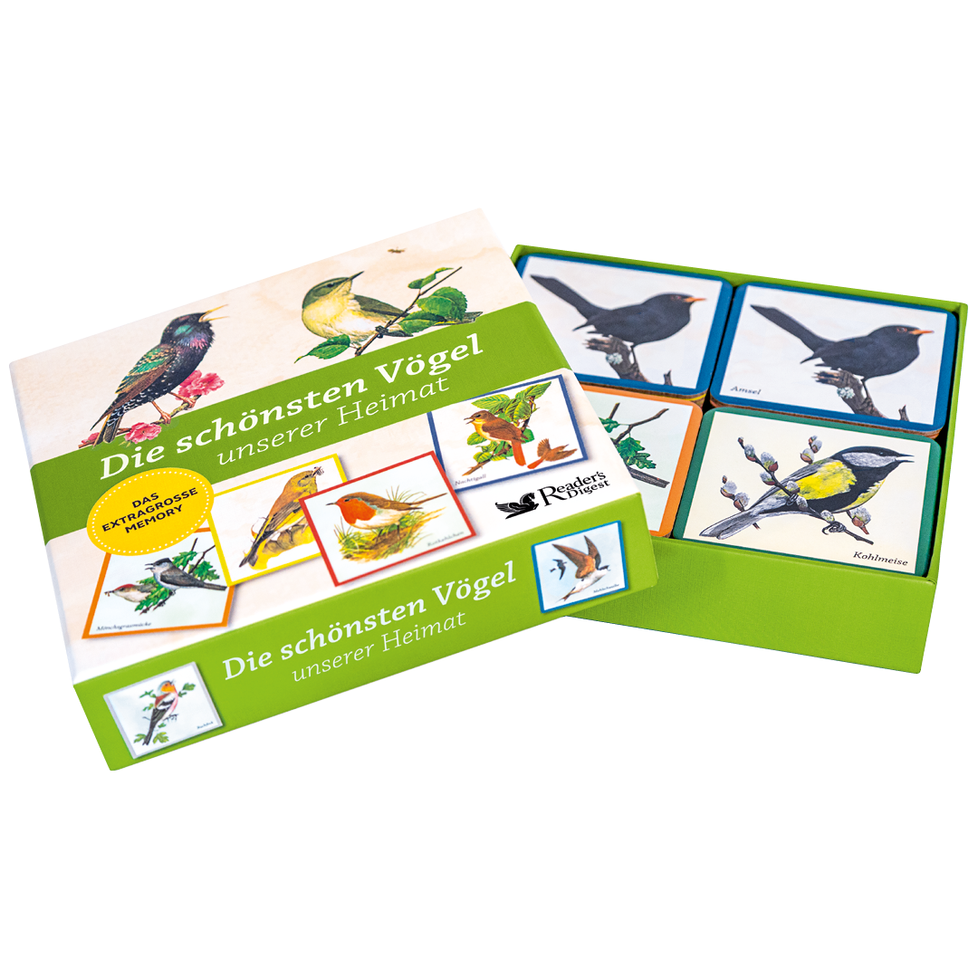 Die schönsten Vögel unserer Heimat - Das extragroße Memory