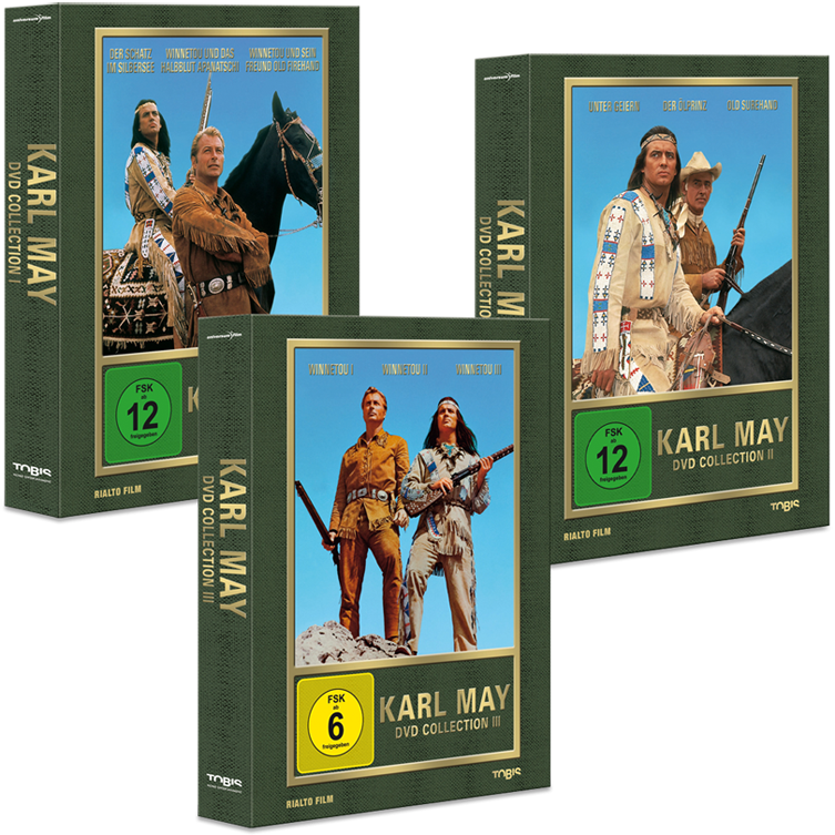 Karl-May-Filmklassiker: 9 DVDs inkl. Winnetou I-III + Der Schatz im Silbersee