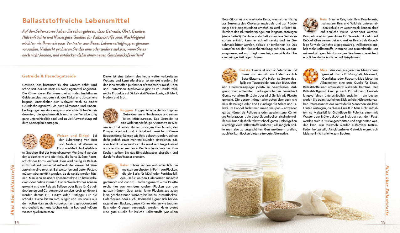 Gesund kochen mit Ballaststoffen