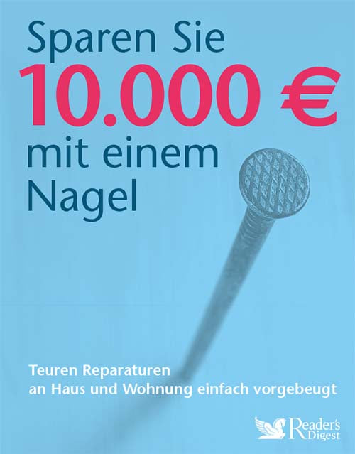 Sparen Sie 10.000 Euro mit einem Nagel