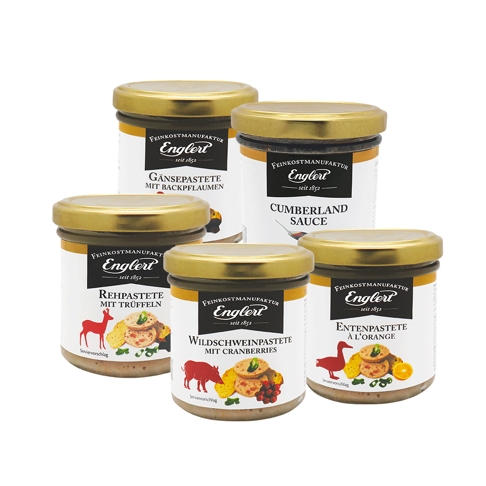 Pasteten-Set mit Cumberlandsauce