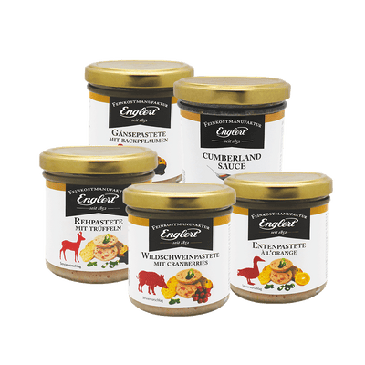 Pasteten-Set mit Cumberlandsauce