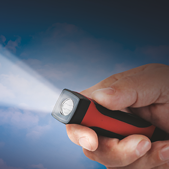 Halslampe mit abnehmbaren Magnetleuchten