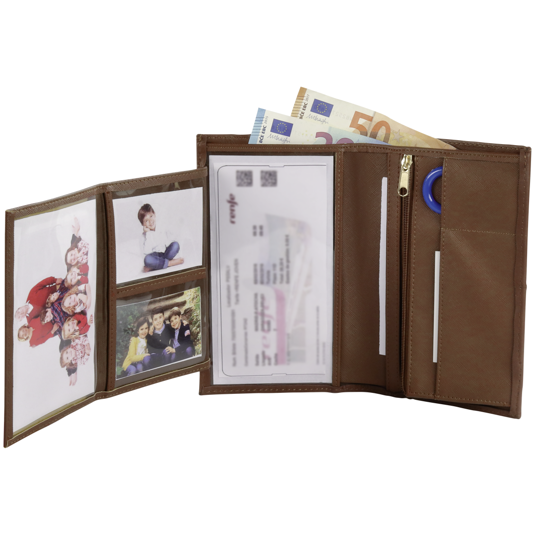 Echt-Leder Geldbörse