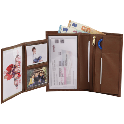 Echt-Leder Geldbörse