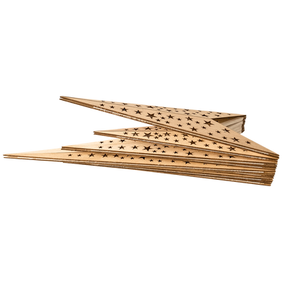LED Faltstern "Aurora" aus Holz