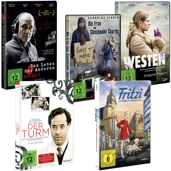 Ost-West-Edition: Das Leben der Anderen, Die Frau vom Checkpoint Charlie, Westen, Der Turm, Fritzi