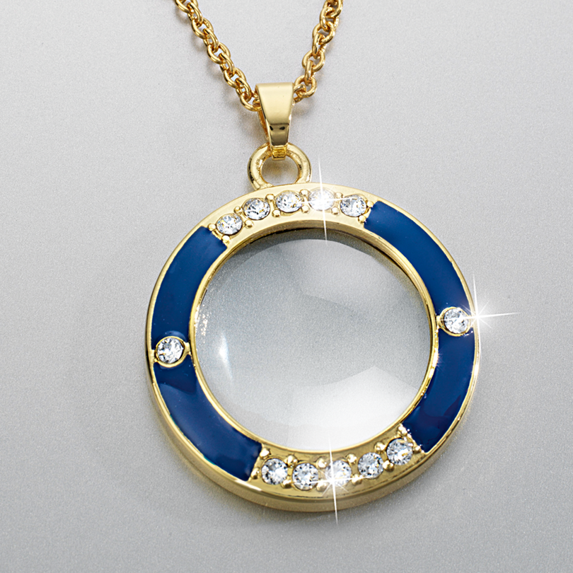 Kette mit Lupenanhänger