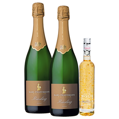 Sektpaket Pfaffmann und Gold-Pfirsichlikör