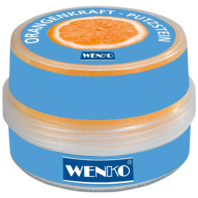 2 Orangen-Putzsteine & Nano-Kunststoffreiniger im Set
