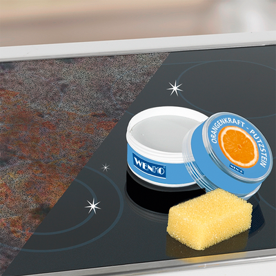 2 Orangen-Putzsteine & Nano-Kunststoffreiniger im Set