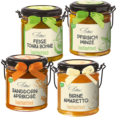 Fruchtaufstrich im Henkelglas (4er-Set)