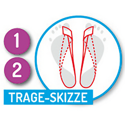 Hallux-Korrektur-Schlaufe links