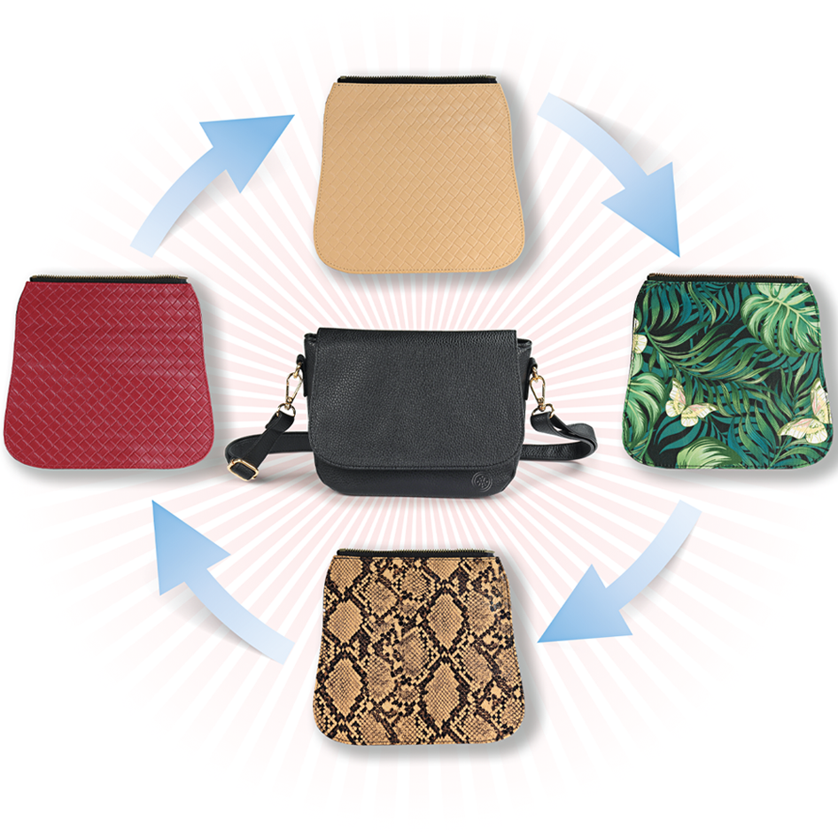 5-in-1 Wechsel-Damenhandtasche